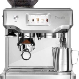 Breville – the Barista Touch Espresso Machine with 9 bars of pressure, Milk Frother and integrated grinder – Stainless Steel