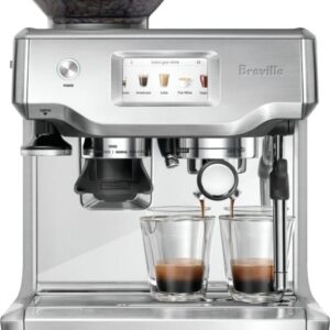 Breville – the Barista Touch Espresso Machine with 9 bars of pressure, Milk Frother and integrated grinder – Stainless Steel
