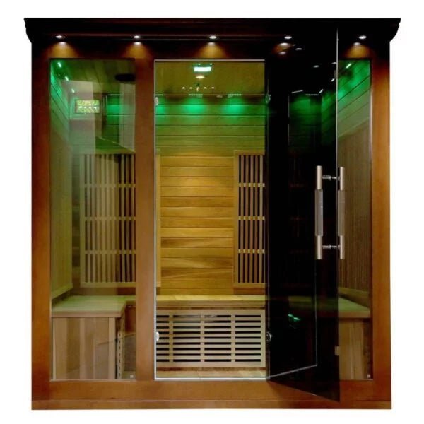 HeatWave 4-5 Person Cedar Infrared Sauna with 9 Carbon Heaters