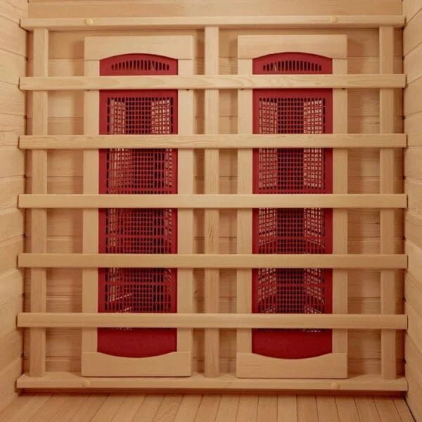 HeatWave Coronado 2-Person Hemlock Infrared Sauna with 5 Ceramic Heaters