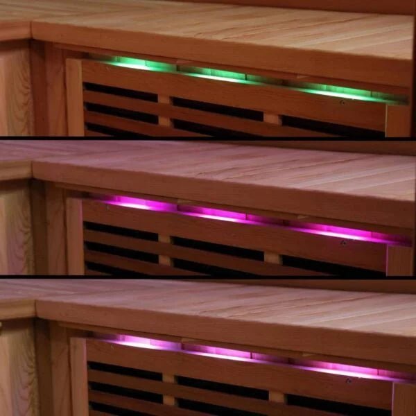 HeatWave 4-5 Person Cedar Infrared Sauna with 9 Carbon Heaters