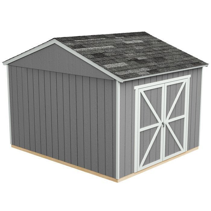 Astoria 12 ft. W x 12 ft. D Solid + Manufactured Wood Storage Shed