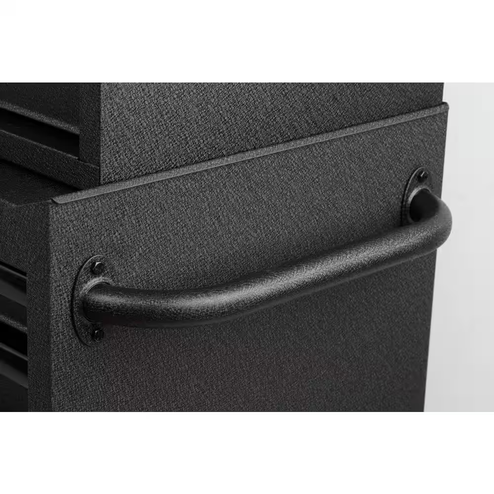 27 In. W X 18 In. D Standard Duty 5-Drawer Rolling Tool Chest Cabinet in Textured Black