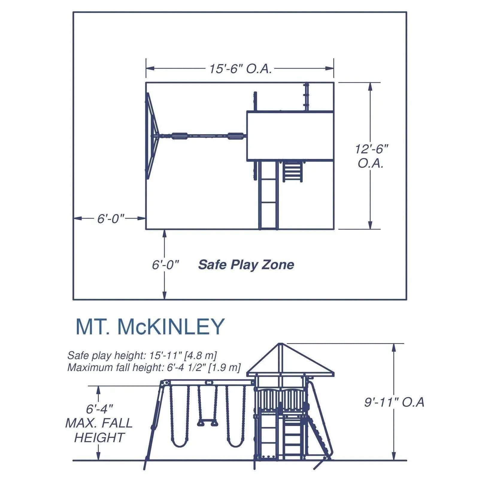Backyard Discovery McKinley Mount Swing Set